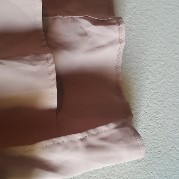 Metini Women's Tan Chiffon Blouse Top - Size Small/Medium - Picture 3 of 11